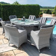 Ascot 8 Seat Oval Dining Set The