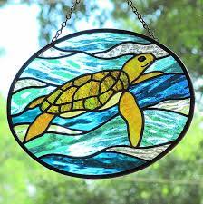 Stained Glass Sea Turtle Stained