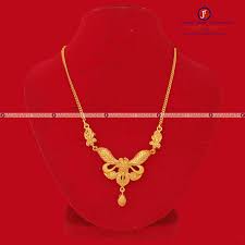 gold plated mini haar necklace for