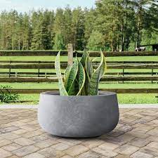 Concrete Round Modern Flower Pots