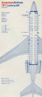 American Airlines Boeing 727 Seating Chart On This