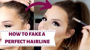 how to fake a perfect hairline tutorial