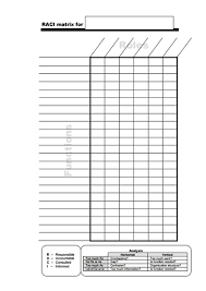Raci Chart Template Free Download Create Edit Fill And