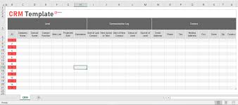Crm Excel Template For Business Client Tracking Spreadsheet