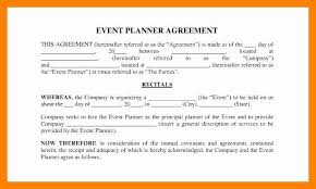 Wedding Planning Contract Templates Beautiful Wedding Planner