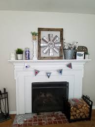 A Farmhouse Fireplace Makeover Using