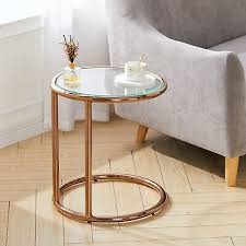 Modern Gold Frame Glass Coffee Table