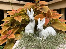 One Bunny Rabbit Hare Garden Statue