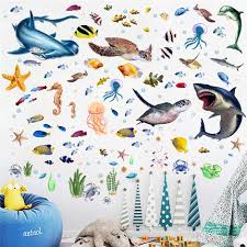 Fish Nursery Wall Stickers Removable