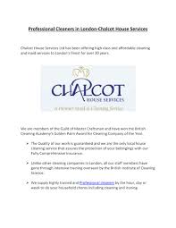 Ppt Professional Cleaners In London Chalcot House Services