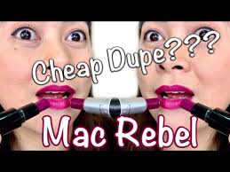 mac rebel lipstick best dupe ever jea