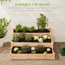 Wooden Raised Garden Bed Planter Kit