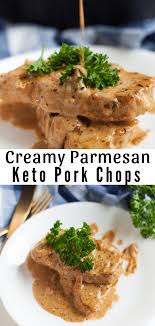Only 5 more minutes you will have delicious bone in pork chops cooked wonderfully in the instant pot. Easy Creamy Garlic Parmesan Keto Pork Chops Kasey Trenum