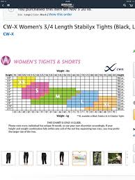 75 Cw X Compression Running Tights Womens Large 3 4 Length