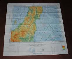 Sendai Nj 54 Kanazawa Nj 53 Aaf Cloth Chart Ams 5301 Eastern Asia Series Evasion Map Scarf