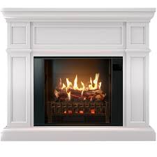 Trinity Large White Electric Fireplace