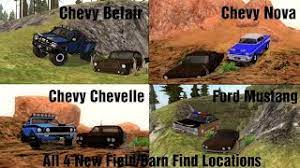On the next update you should make it so you can actually get stuck in mud and other stuff it would make the game a little more challenging. Offroad Outlaws V4 5 All New 4 Abandoned Barn Find Locations Youtube