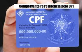 tirar comprovante de residência pelo