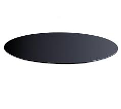 Buy Glass 30x60 Inches Oval Grey Glass