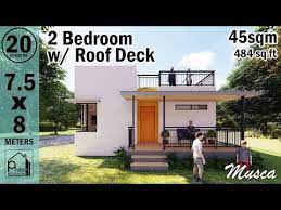 Box Type House With Roof Deck 45 Sqm