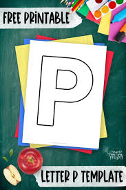 Free Printable Uppercase Letter P