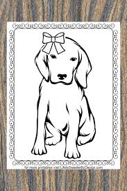 306 1 4 tired of boring old crayon. Puppy Coloring Pages Free Life Is Sweeter By Design