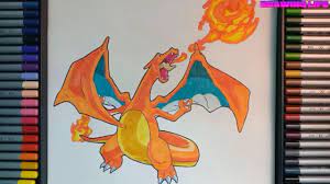 cách vẽ pokemon khỉ lửa Goukazaru bằng màu chì đơn giản nhất - YouTube