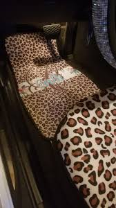 custom leopard print car floor mats