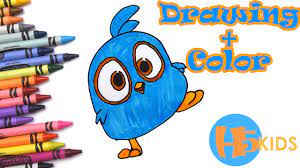 How To Draw The Blues - Angry Birds - Easy - Kids Drawing Tutorial (Art &  Drawing For Kids) - YouTube