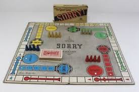 Maybe you would like to learn more about one of these? 1950 Parker Brothers Vintage Sorry Board Game Wooden Game Pieces 45 Cards Ebay