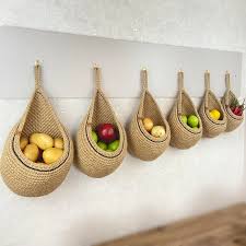 Jute Hanging Wall Baskets Hanging Wall