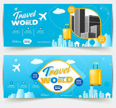 modern world tours banner design