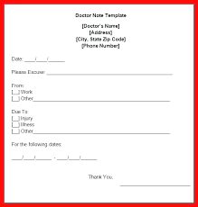 Fake Dr Note Template Free Fake Doctors Note Templates Free