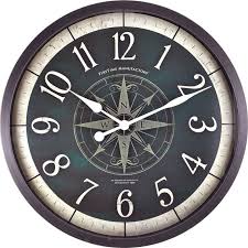 Firstime Co Faux Compass Wall Clock