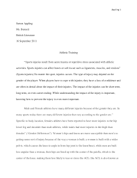 Research Paper Sports   Anissa Sonthalia Research Paper Topics   tcdhalls com   