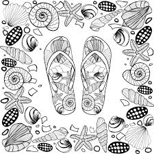 Download or print this amazing coloring page: Beach And Sea Shell Coloring Pages Munifahaha