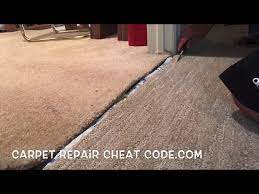 how to patch carpet in a doorway you