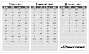 Skechers Shoe Size Chart Fitnesslink
