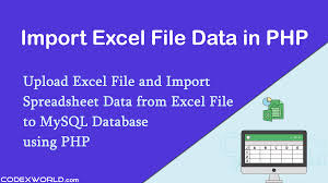 import excel file data into mysql