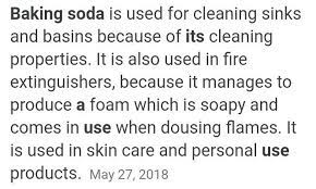 what is baking soda write the chemical