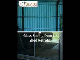 Shed Sliding Glass Door Retrofit