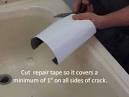 How to repair a cracked bathtub