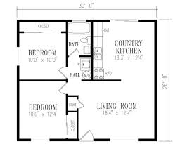 Traditional Style House Plan 2 Beds 1