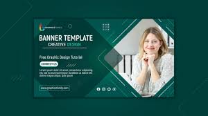 e learning concept banner template free