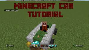 how to build a working car in minecraft