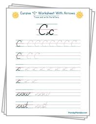10 cursive c worksheets free letter