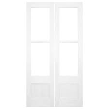Tall Internal Glaze French 72cm Door White