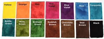 Wandaworks Colour Chart For Majic Carpet Dyes