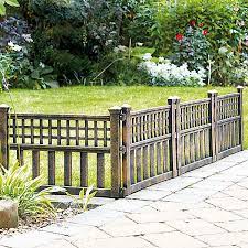 Pack Of 4 Bronze Effect Fence Panels By