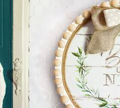 Add a gift receipt for easy returns. Pizza Pan Wreath Wall Decor With Wood Beads Diy Beautify Creating Beauty At Home